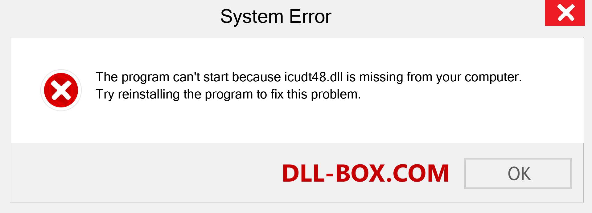  icudt48.dll file is missing?. Download for Windows 7, 8, 10 - Fix  icudt48 dll Missing Error on Windows, photos, images